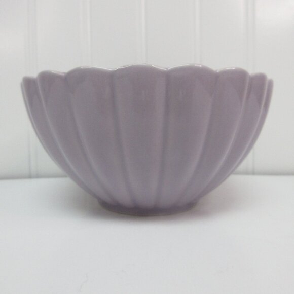 Set of 4 Pioneer Woman Colette Scalloped Cereal Bowl Purple Stoneware New - Picture 1 of 2